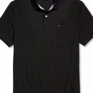 Black polo men shirt